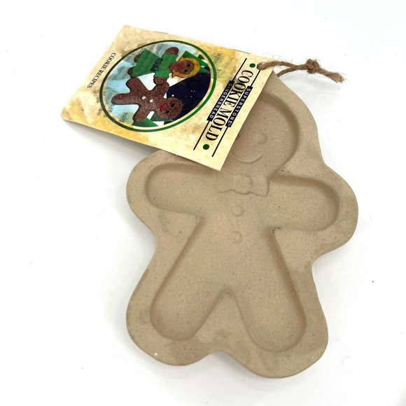 Sassafras Superstone Christmas Bear Gingerbread Cookie Mold And Recipe Booklet - Picture 3 of 6